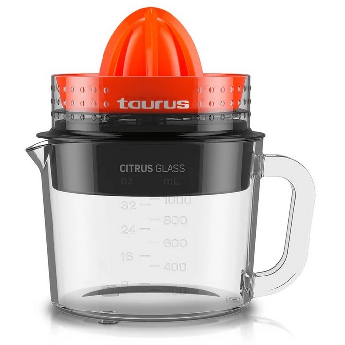 EXPRIMIDOR TAURUS CITRUS GLASS, 30W JARRA CRISTAL 