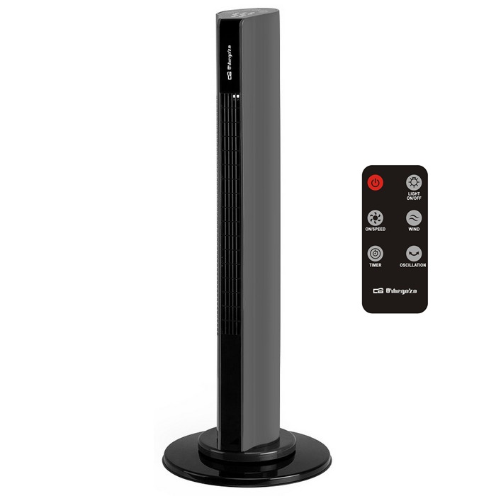 VENTILADOR ORBEGOZO TWM1050 DE TORRE, 50W, MANDO  
