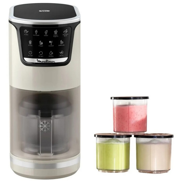 HELADERA MOULINEX DOLCI MJ602AF0 1,4L. 3 TARRINAS 