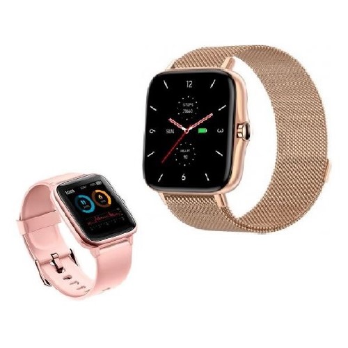 SMARTWATCH DCU FUNCION LLAMADAS, BT, ROSA Y ORO   