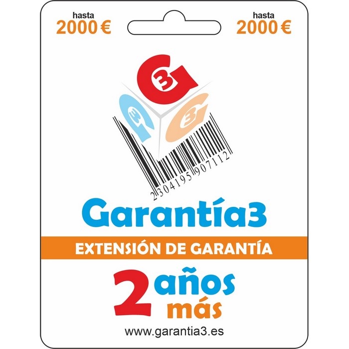 EXTENSION GARANTIA +2 AOS MAXIMO 2000 EUROS      