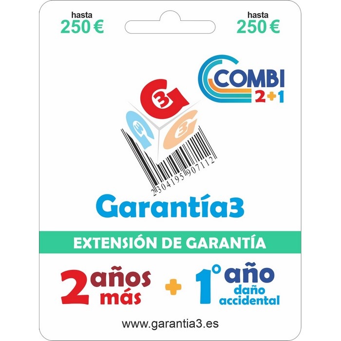 GARANTIA3 COMBI MAX 250, 2 AOS EXT + 1 AO DAO 
