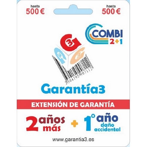 GARANTIA3 COMBI MAX 500, 2 AOS EXT + 1 AO DAO 
