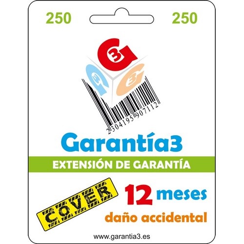 GARANTIA3 COVER DAO ACCIDENTAL MAXIMO 250 EUROS  