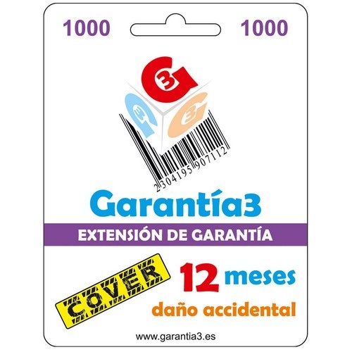 GARANTIA3 COVER DAO ACCIDENTAL MAXIMO 1000 EUROS 