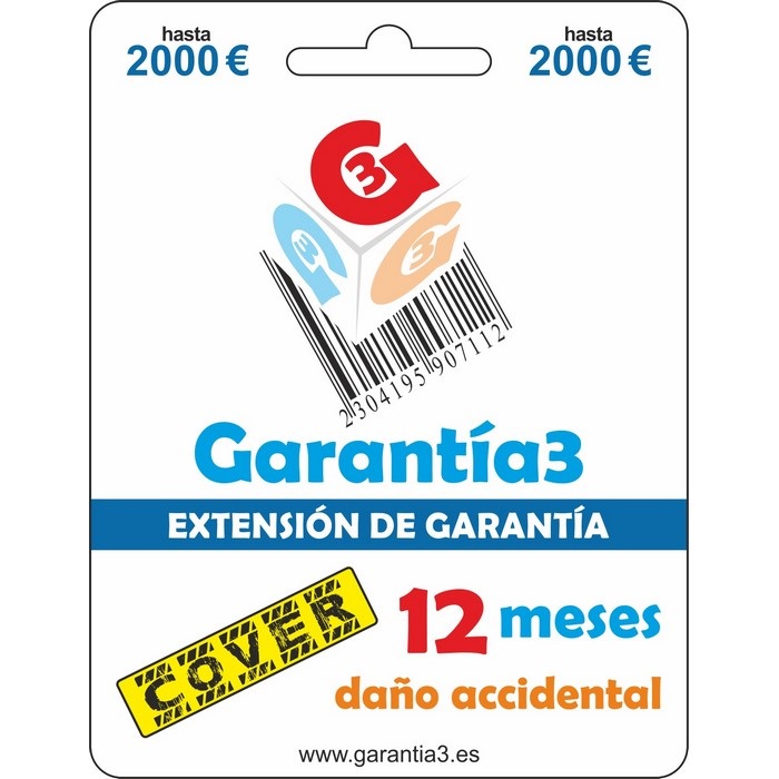 GARANTIA3 COVER DAO ACCIDENTAL MAXIMO 2000 EUROS 
