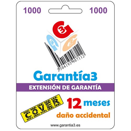 GARANTIA3 COVER DAO ACCIDENTAL MAXIMO 1000 EUROS 