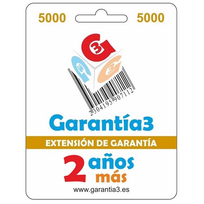 EXTENSION GARANTIA +2 AOS MAXIMO 5000 EUROS      